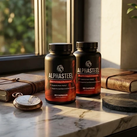 Two AlphaSteel bottles on a marble windowsill