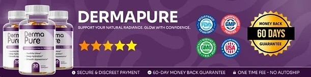 DermaPure 60-day money-back guarantee and quality badges