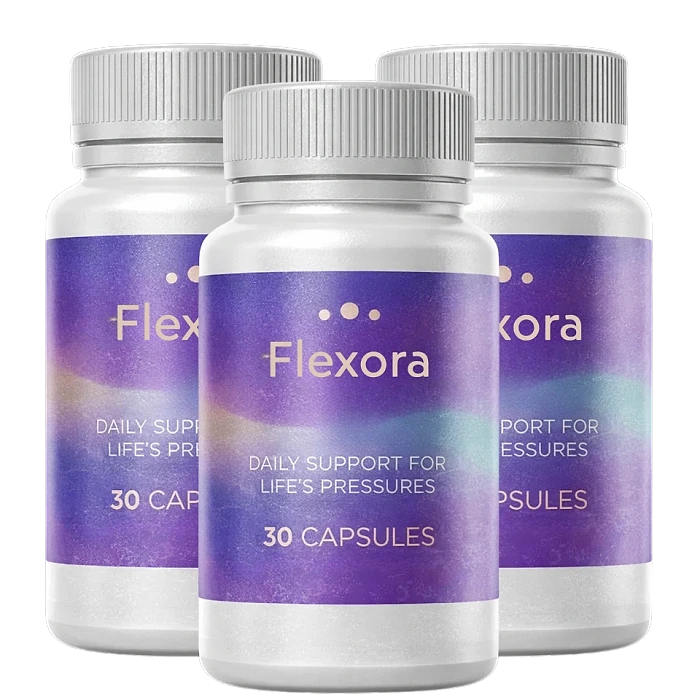 Drei Flaschen Flexora