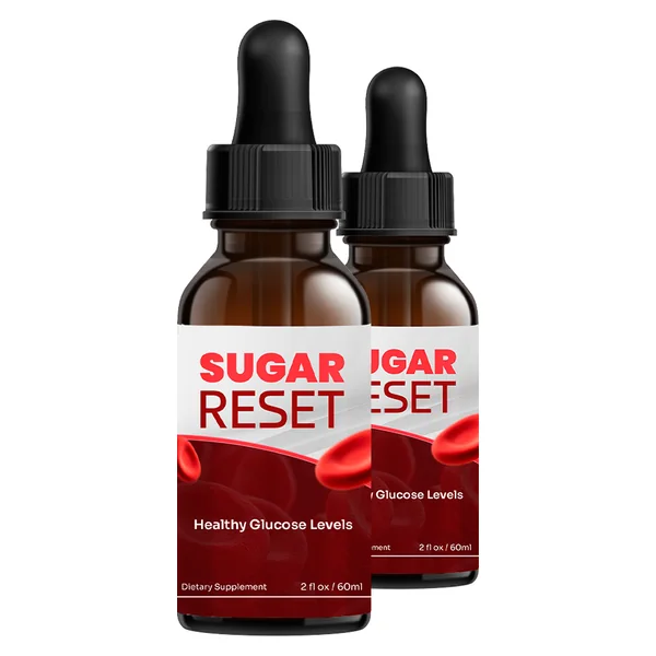 Two Sugar Reset dropper bottles